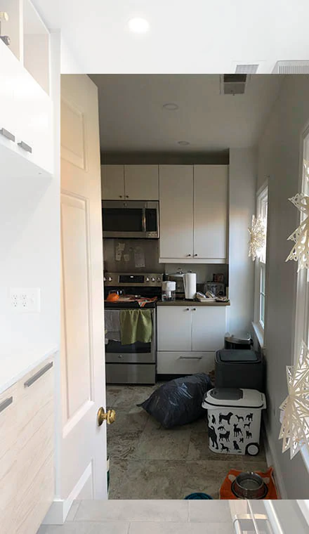 Kitchen Renovation at Townhouse, DC — before 3